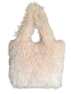 Hello J-Furry-Bag-Oversized-Schoudertas-Shopper-Imitatiebont-Fluffy-Soft-Musthave-40cmx46cmx10cm-Beige