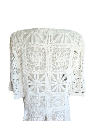 Trui-korte mouw-Gehaakt-Bohemian-Boho style-Katoen