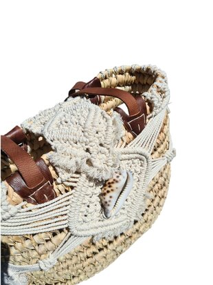 Tas-strand tas-Beach bag-Riet-Macrame-Handmade-Ibiza style-Bohemian style-Uniek design-3
