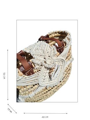 Tas-strand tas-Beach bag-Riet-Macrame-Handmade-Ibiza style-Bohemian style-Uniek design-3
