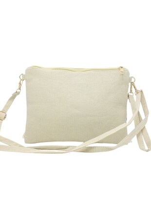 Crossbody tasje- Clutch-Schelp-Kwastjes -Ibizastyle-Bohmian style-Naturel-Little Sparkle-27cmx20cmx1cm-1