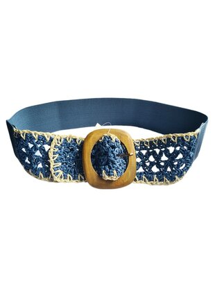 Riem-Stretch-Raffa-Ibiza style- One size (36t/m 44)-Bleu