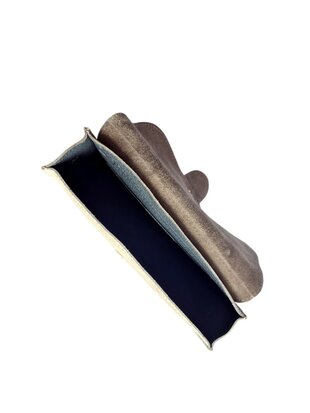 Giuliano-Tas-Leer-Suède-Echt leer-Klep-magneetsluiting-23cmx18cmx6,5cm-Taupe
