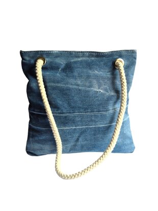 Giuliano-Tas-Schoudertas-Handtas-Denim-Recyclede denim-Jeans-32cmx33cmx1cm