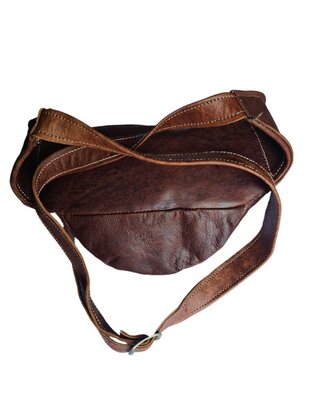 Festival-Heup tasje-Crossbody tasje- Cross over-echt leer-Munt-Bohemian style-Boho style-22cmx16cmx7cm-2