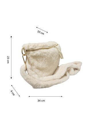 Crossbody-Fannypack-Buideltas-Zacht-Fluffy-Creme-34cmx23cmx4cm
