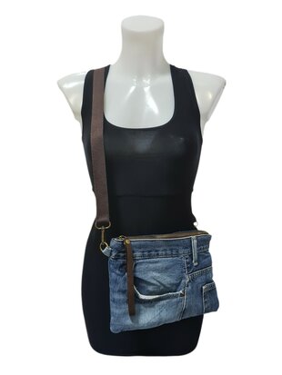 Made in Italy-Tas-Clutch-Schoudertas-Crossbody-Handtas-Denim-Recyclede denim-Jeans-2