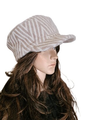 Muts-Pet-Army model-Vintage/Retro look-Soft touch-Fluffy-Gevoerd-Taupe