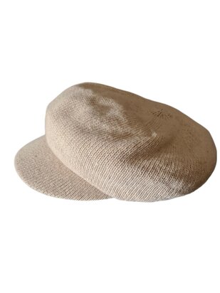 Eline Ren L'Atelier- Fijn gebeid-Soepel-Bakerboy-Model-Zacht-Warm-Muts-Beige