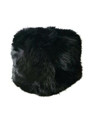 Eline Ren L'Atelier- Russische-Zachte-Fluffy-Imitatie bont-Verstelbare-Warme-Muts-Zwart