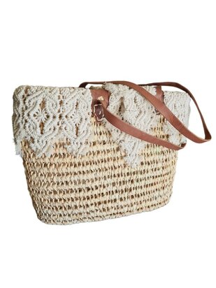 Tas-strand tas-Beach bag-Riet-Macrame-Handmade-Ibiza style-Bohemian style-Uniek design-6