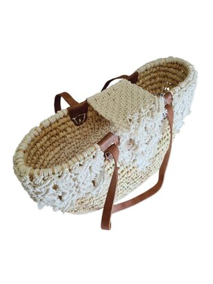 Tas-strand tas-Beach bag-Riet-Macrame-Handmade-Ibiza style-Bohemian style-Uniek design-6
