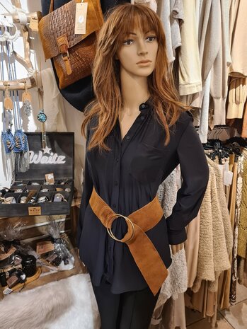 Suède Riem Cognac