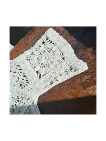 Trui-korte mouw-Gehaakt-Bohemian-Boho style-Katoen