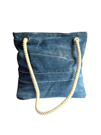 Giuliano-Tas-Schoudertas-Handtas-Denim-Recyclede denim-Jeans-32cmx33cmx1cm