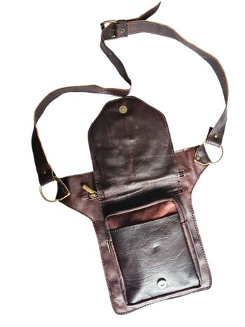 Festival-Heup tasje-Crossbody tasje- Cross over-echt leer-Sun-Bohemian style-Boho style-24cmx17,5cmx5cm-1