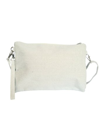 Crossbody tasje- Clutch-Schelp-Kwastjes -Ibizastyle-Bohmian style-Naturel-Little Sparkle-27cmx20cmx1cm-3