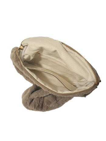 Crossbody-Fannypack-Buideltas-Zacht-Fluffy-Taupe-34cmx23cmx4cm