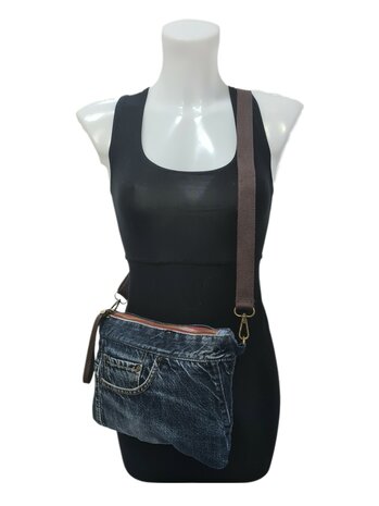 Made in Italy-Tas-Clutch-Schoudertas-Crossbody-Handtas-Denim-Recyclede denim-Jeans-1
