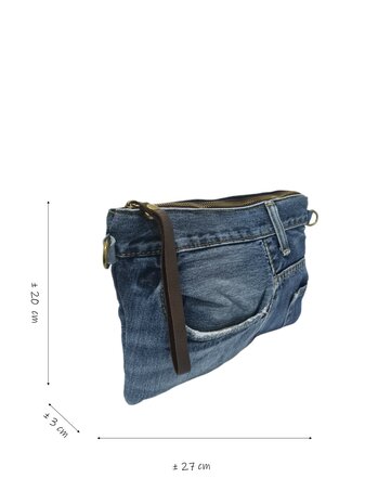 Made in Italy-Tas-Clutch-Schoudertas-Crossbody-Handtas-Denim-Recyclede denim-Jeans-2