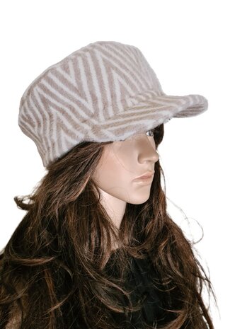 Muts-Pet-Army model-Vintage/Retro look-Soft touch-Fluffy-Gevoerd-Taupe