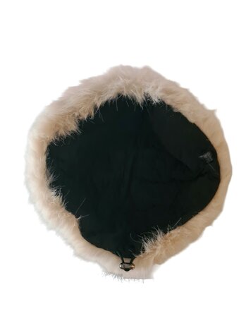 Eline Ren L'Atelier- Russische-Zachte-Fluffy-Imitatie bont-Verstelbare-Warme-Muts-Beige