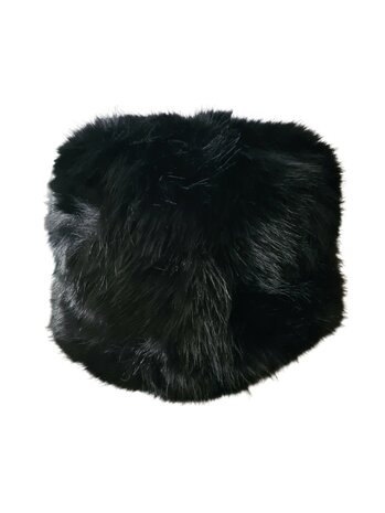 Eline Ren L'Atelier- Russische-Zachte-Fluffy-Imitatie bont-Verstelbare-Warme-Muts-Zwart