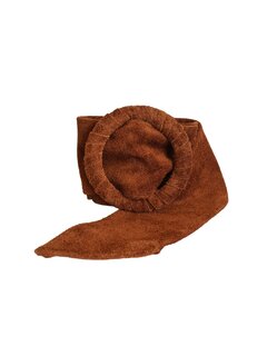Suède Knoop Riem Cognac