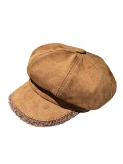 Baret-Met klep-Bakerboy-Newsboy-Suèdine-Teddy-Dames-Camel