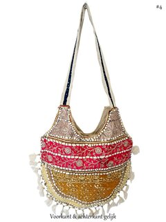 HS Fashion-Schoudertas-strandtas-India-Patchwork-geborduurd-4