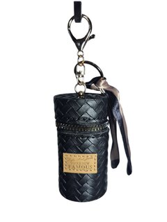 Sleutelhanger-Tashanger-Portemonnee-Lippenstifthouder-Kleine Item Organizer-Rits-Zwart