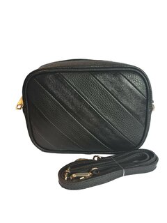 Giuliano-Rainbow-Schoudertas-crossbody-Leer-Zwart-23cmx17cmx6cm