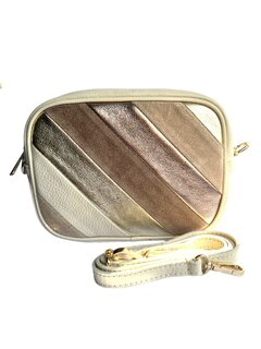 Giuliano-Rainbow-Schoudertas-crossbody-Leer-Beige-23cmx17cmx6cm
