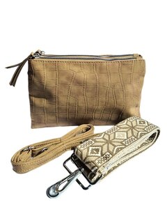 Sunset-Crossbody-Schouder-Tasje-suèdine look-kroko-Camel-20cmx15cmx3cm