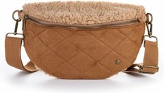 Sunset Fashion-Crossbody-Heup-Tasje-Teddy-Suedine-18cmx30cmx5cm-Camel