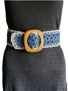 Riem-Stretch-Raffa-Ibiza style- One size (36t/m 44)-Bleu