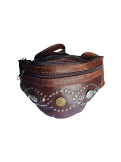 Festival-Heup tasje-Crossbody tasje- Cross over-echt leer-Munt-Bohemian style-Boho style-22cmx16cmx7cm-2