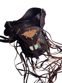 Festival-Heup tasje-Crossbody tasje- Cross over-echt leer-Fringe-Bohemian style-Boho style-22,5cmx15cmx5cm-3