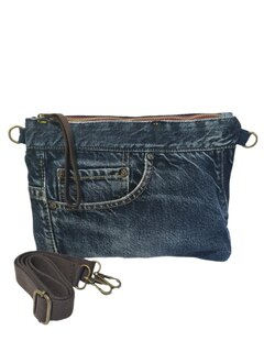 Made in Italy-Tas-Clutch-Schoudertas-Crossbody-Handtas-Denim-Recyclede denim-Jeans-1